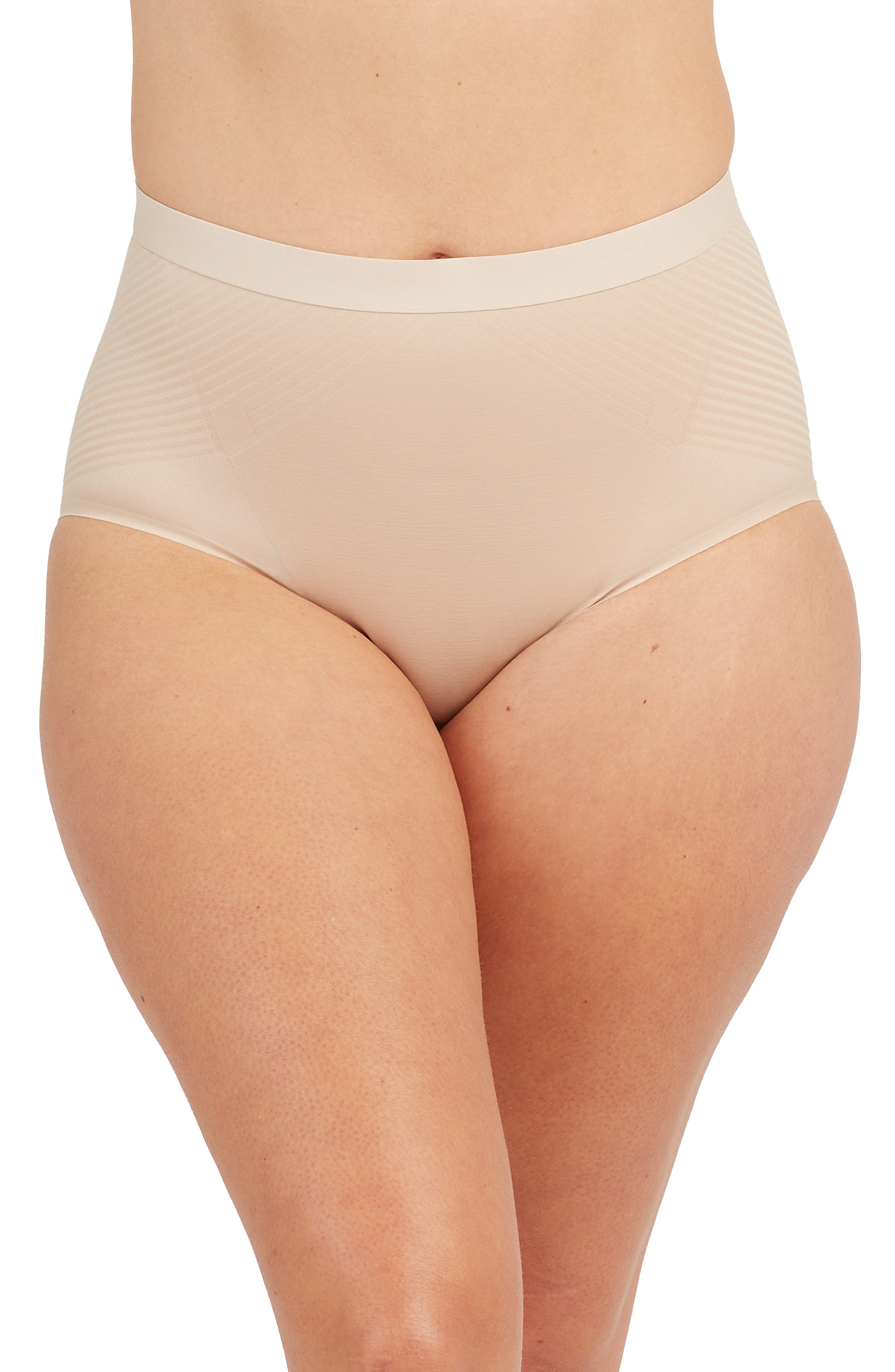 Nearly Nude Ivory White Shaping Shapewear Shaper Brief NEW Full Coverage